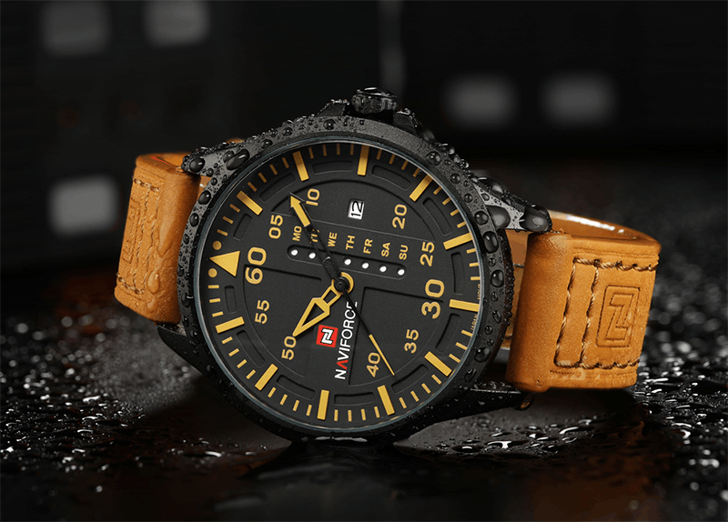 NAVIFORCE Luxury Brand Men Army Military Watch with large face and
