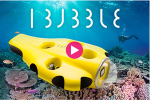 iBubble: Your Autonomous Underwater Camera  The first autonomous diving drone that follows you and captures beautiful footage, hands-free. PRE ORDER EOI