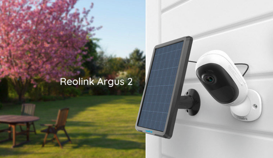 Wireless Surveillance - The Reolink Argus 2 Works with an Accompanying Solar Panel