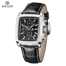 Men's stylish fashion Quartz Watch with Chronograph and Leather Band