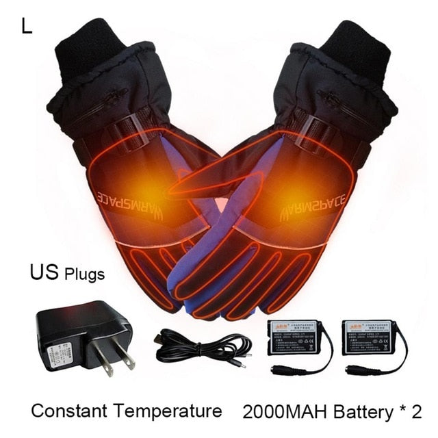 USB Electric Heated Gloves 3.7V 4000 MAh Rechargeable Battery Powered Hand Warmer For Hunting Fishing Skiing Motorcycle Cycling