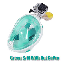 Snorkeling full face mask with GoPro Camera attachment for ADULTS