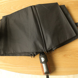 Automatic Compact Folding Umbrella with stylish handle