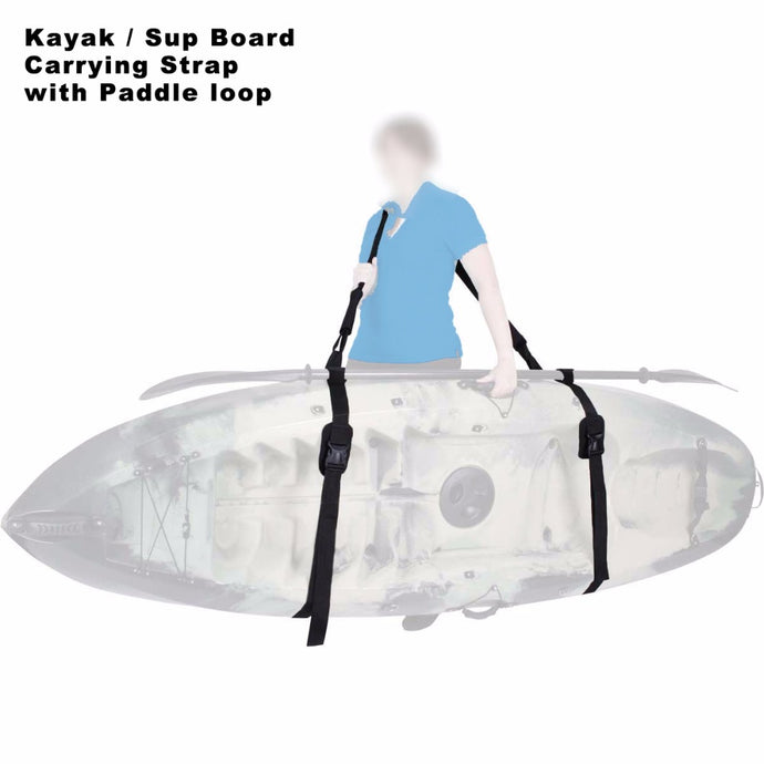 SUP and Malibu surf board over shoulder carry straps