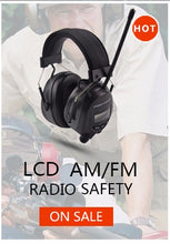 Portable radio FM/AM ear muffs
