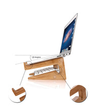 Detachable Wooden Mount Holder/Cradle Wooden Desktop Stand for Tablets iPad Macbook Air or Pro