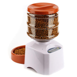 Hoopet 5.5L Automatic Pet Feeder with Voice Message Recording and LCD Screen