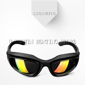 Outdoor Sports Sun Glasses with UV Protection and interchangeable lenses - military style