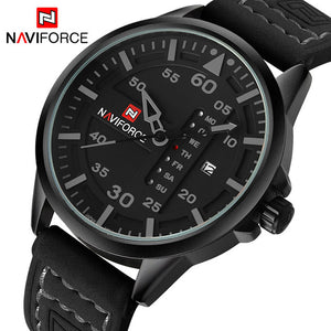 NAVIFORCE Luxury Brand Men Army Military Watch with large face and quartz movement