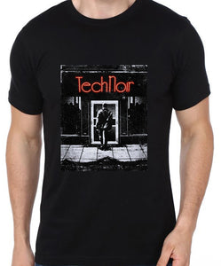 Tech Noir 80s Retro T-shirt Night Club with Terminator motif - men and women