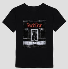 Tech Noir 80s Retro T-shirt Night Club with Terminator motif - men and women