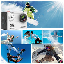 4K WIFI Outdoor Sport Action Camera with ultra HD, waterproof, 170 degree wide angle - complete accessory kit