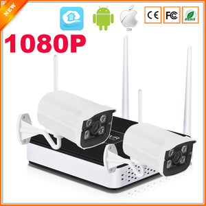 Wireless 4 Ch CCTV with choice of Camera definition - Indoor or Outdoor