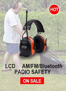Portable radio FM/AM ear muffs