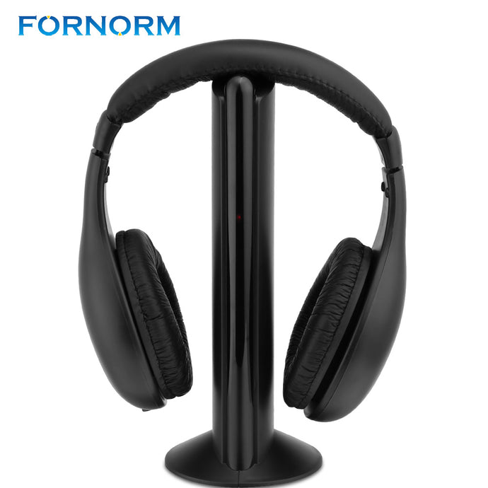Fornorm 5 IN 1 Wireless Cordless Gaming or personal Headset With FM Microphone Headphone