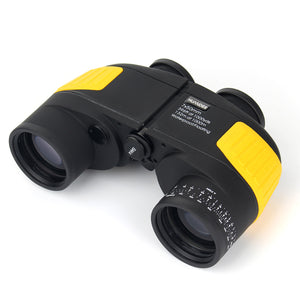 7X50 HD Marine Binoculars with zoom rangefinder and inbuilt compass - professional marine quality