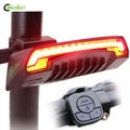 Smart Bike Light with Rear Remote Wireless Light Turn Signal LED Tail Light Laser Beam USB Chargeable