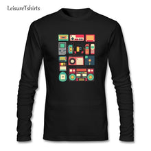 RETRO TECHNOLOGY motif T Shirt Long Sleeve - Men and Women